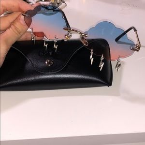 Stylish Lightning Tassel Cloud Design Sunglasses